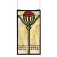 thumbnail image 1 of Vidriera de amapola Parker de 11" de ancho x 20" de alto MEYDA 67789, 1 of 1