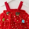thumbnail image 5 of LNMQLPDBS Little Girls Christmas Dress Christmas Toddler Girls Size 14 Christmas Christening Dresses for Baby Girl Velvet Long Sleeve Dress 3t Dress, Red 1-2 Years, 5 of 6