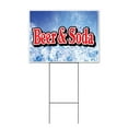 thumbnail image 1 of Beer & Soda (18" x 24") Yard Sign, Includes Metal Step Stake, 1 of 6