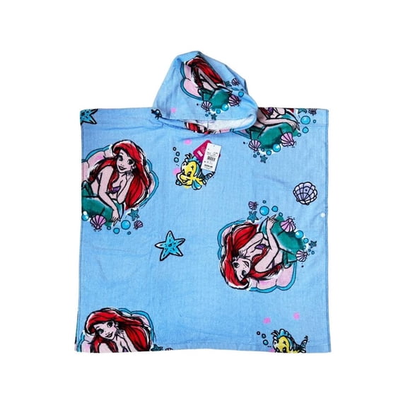 Bata Princesas para Niña, con Capucha color Azul Talla CH-M
