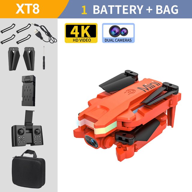 XT8-Mini Dron profesional con cámara 4K HD, WIFI, FPV, presión de aire, altitud fija, plegable, cuadricóptero RC, helicóptero de juguete, novedad de 2023