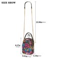 thumbnail image 2 of FORMRS Crossbody Bag for Women Quilted Travel Shoulder Cell Phone Purse with Chain Strap Handbag, Charming Floral Pattern, 2 of 7