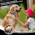 thumbnail image 2 of 5PCS Pet Grooming Brush, Double Sided Shedding and Dematting Undercoat Rake Comb for Dogs and Cats, Large (Rake, Gloves, Comb & Bath Brush), 2 of 6