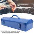 thumbnail image 4 of Blue Tool Chest Blue Toolbox Metal Structure Portable Tool Storage Organizer with Unique Style Design Suitable for Outdoor Work Made of High Grade Metal, 4 of 7