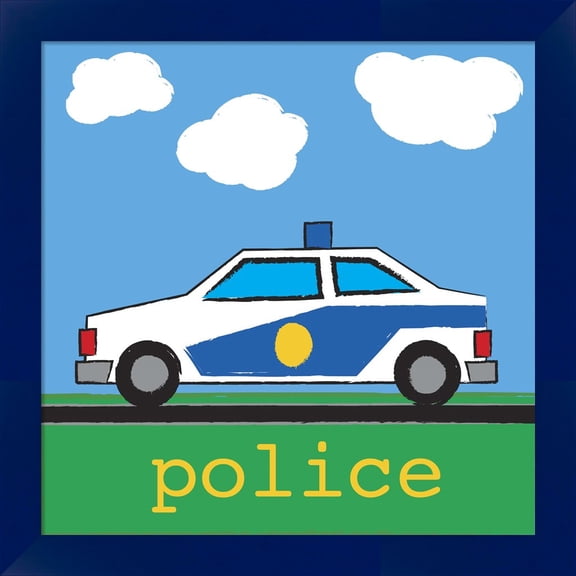 Great Art Now Police by Melanie Parker, Framed Wall Art, 14W x 14H