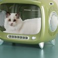 thumbnail image 4 of Portador de mochila para mascotas, Portador de mochila para gatos TV Portador de viaje portátil para mascotas Mochila Portador de cápsula espacial para mascotas Eficiencia óptima, 4 of 10