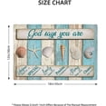 thumbnail image 4 of Coastal Seashell Placemats Set of 4 Ocean Nautical Table Mats Washable Place Mats for Home Party Indoor Kitchen Dining Table Decoration 12x18 Inch, 4 of 6