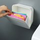 thumbnail image 3 of Caja de almacenamiento de baño para pared, sin perforaciones, para inodoro, hisopos y cosméticos., 3 of 7