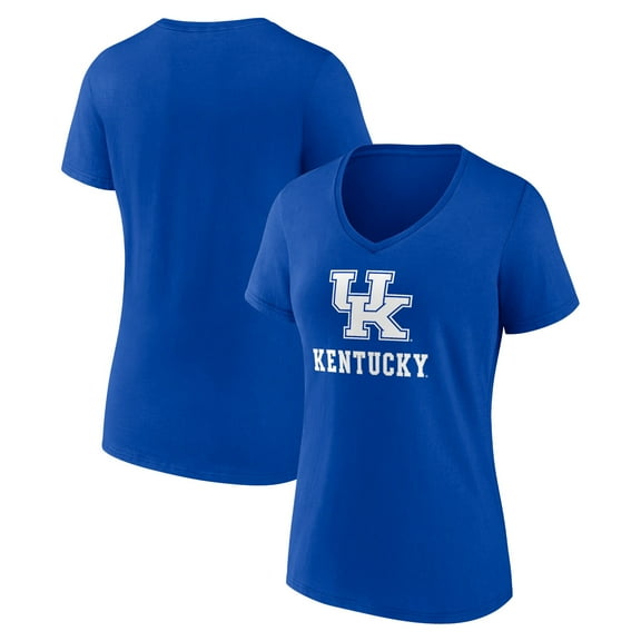 Women's Royal Kentucky Wildcats Lockup Team V-Neck T-Shirt