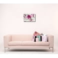 thumbnail image 2 of Canvas Prints Wall Art - Pink and White Roses and Daisies | Modern Wall Decor/ Home Decor Stretched Gallery Wraps Giclee Print & Wood Framed. Ready to Hang - 16" x 24", 2 of 3