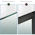 thumbnail image 3 of 2 Pack Over Shower Glass Door Hook, 304 Stainless Steel Rack Hooks, Bathroom Frameless Drilling-Free Hanger, for Bathing Suits, Robe, Towel, Squeegee, Loofah, Shaver, 3 of 7