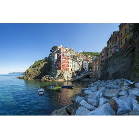 Clifftop Village of Riomaggiore, Cinque Terre, UNESCO World Heritage Site, Liguria, Italy, Europe Print Wall Art By Gavin (Best Village In The World)
