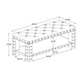 thumbnail image 2 of Linon Banc Rembourré en Bois Beige, 2 of 8