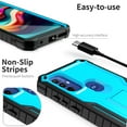 thumbnail image 7 of ExoGuard For Moto G Play 2023 Case, Phone Case with Screen Protector and Kickstand (Blue), 7 of 7