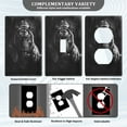 thumbnail image 5 of Switch Panel Switch Decoration 2.76x4.53x0.28 Inches Duplex Outlets Switch Plate Wall Plates Living Room Kitchen Bedroom Study Switches Big Black Tiger, 5 of 8