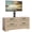 Log, variant on Garvee Farmhouse Rattan TV Stand with Mount for TVs Up to 70 Inch - 4 Drawer Dresser & Media Console - Wooden Storage Cabinet for Bedroom or Living Room - Natural Log Color