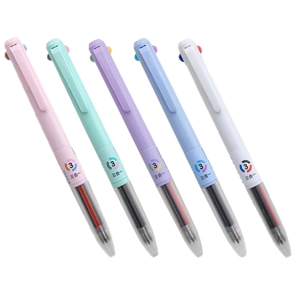 OUNONA 5 Pcs Ballpoint Pens Fun Pens Press Gel Pen Student 14.50X1.50X1.50CM