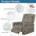 thumbnail image 5 of FKELYI Zebra Print Recliner Slipcover Anti-Dust Reclining Chair Cover with Pocket Fitted Couch Covers for Lazyboy Lounge Armchair Protector for Home Decor, 5 of 7