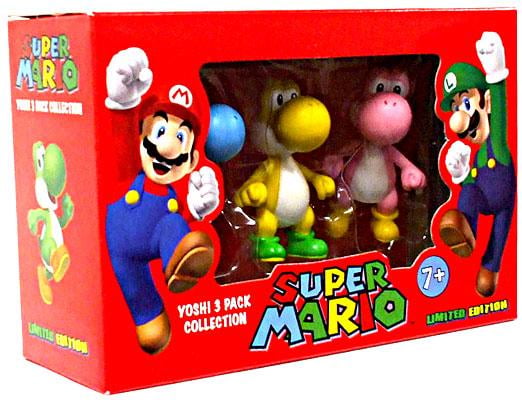 3pcs/set Super Mario Bros Figurine Jouet Luigi Mario Yoshi Doll Kid cadeau 12 cm 