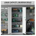 thumbnail image 3 of Storage Cabinet with Doors and Shelves,71" Metal Storage Cabinet with Lock Door Adjustable Shelf, Steel Lockers for Office, Home,School,Kitchen,Garage Tool Utility Cabinet, 3 of 5