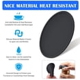 thumbnail image 4 of Posavasos de silicona, posavasos para bebidas, juego de 6 posavasos antideslizantes, resistente al calor Cup Mate (negro), 4 of 8