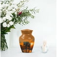 thumbnail image 7 of JAGASY Elephant Small Urn for Ashes for Women - River Sunset Decorative Urn for Ashes Adult Male - Orange Keepsake Urns for Mom & Dad - Funeral Tiny Urns for Parents - (3 Inch), 7 of 7