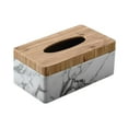 thumbnail image 1 of DOLITY Rectangle Tissue Box Holder Facial Tissue Holder Case Container for Bathroom Marbling, 1 of 8
