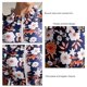 thumbnail image 5 of Traje de baño de una pieza para mujer, estampado Floral, cierre de cremallera frontal, traje de baño con ribete fruncido y almohadilla en el pecho, flor naranja XXL, 5 of 6