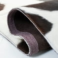 thumbnail image 6 of SAFAVIEH Studio Leather Yasim Geometric Area Rug, Dark Brown/Ivory, 3' x 5', 6 of 6