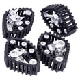 thumbnail image 3 of HILABEE 4Pcs 1/24 RC Crawler Snow Track Wheel Tires Attachment Replacement for SCX24 Silver, 3 of 6