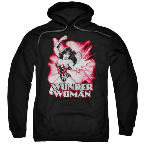 Jla - Wonder Woman Red &Amp; Gray - Pull-Over Hoodie - XX-Large