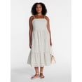 thumbnail image 2 of Time and Tru Women's Sleeveless Eyelet Cotton Midi Dress, Sizes XS-XXXL, 2 of 5