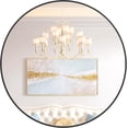 thumbnail image 1 of 18-pulgada round wall mirror con negra metal frame, ideal para para bathroom, entrada, vanity, y dormitorio decor, easy to install, 1 of 9