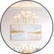 thumbnail image 1 of 18-pulgada round wall mirror con negra metal frame, ideal para para bathroom, entrada, vanity, y dormitorio decor, easy to install, 1 of 9