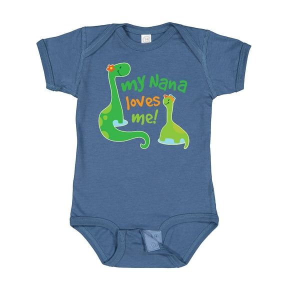 Inktastic My Nana Loves Me Grandson Boys Baby Bodysuit