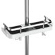 thumbnail image 1 of Shower Shelf Without Drilling Adjustable Shower Shelf For The Shower Rod Bathroom Storage With Shower Holder Shelf With 2 Small Hooks GuanGuan, 1 of 5