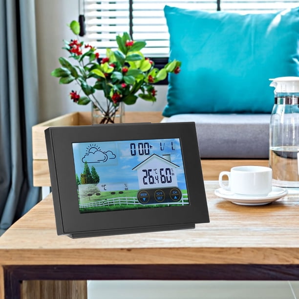Forecast Station Clock,Weather Clock with Color Digital Clock