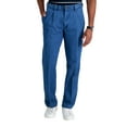 thumbnail image 1 of Haggar Pantalon en Denim Plissé à l'Avant pour Homme, du Travail au Week-End, Sans Repassage, Bleu, 40x29, 1 of 4