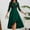 Green, variant on Sakmal Black Women Dresses Wedding Guest Cocktail Long Dress Crew Neck Lace Dresses with Wrap