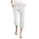 thumbnail image 1 of Pantalones de cintura alta y pierna ancha con cordón para mujer - Pantalones elásticos de poliéster con bolsillos para todas las estaciones, 1 of 5