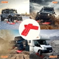 thumbnail image 7 of Recovery Traction Boards, Offroad Tracks Board, Traction Tire Ladder, 4WD Traction Mats for Sand, Mud & Snow (Red), 7 of 7