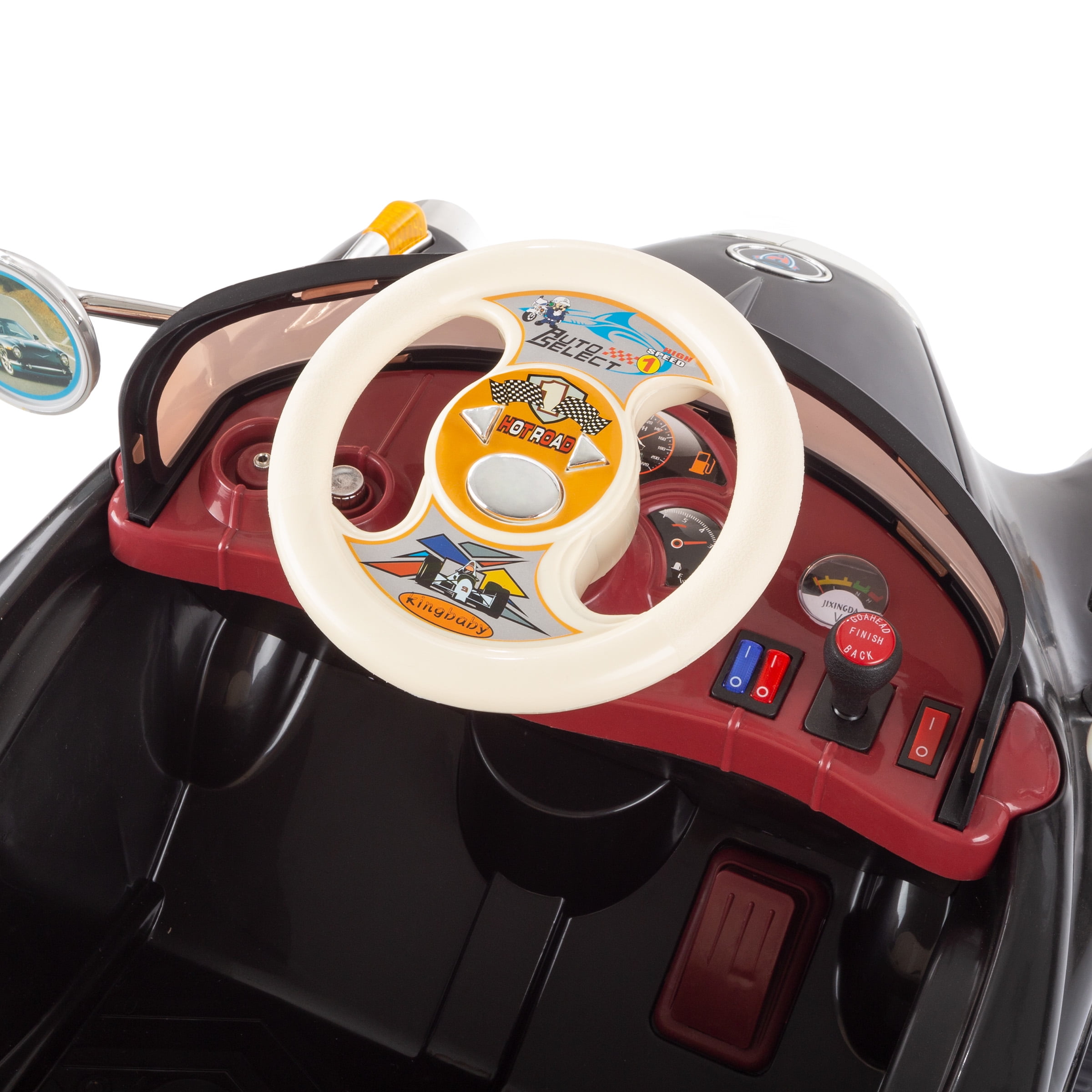 G-RO Carry-on Classic オールブラック バッテリー付 Lil Rider 80-KB2098B Battery Powered Classic Car Coupe with