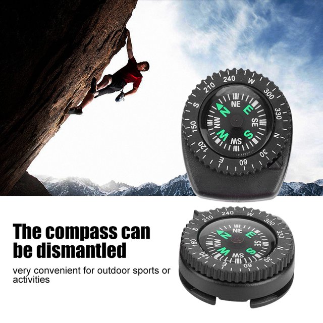 Ompass , Detachble Navigation 2pcs Portable Watch Compass, For Camping Boating For Outdoor Survival Kits