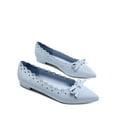 thumbnail image 4 of DREAM PAIRS Women's Ballet Flats with Bow & Scalloped Detail - Soft Micro Suede Pointed Toe Shoes for Casual & Formal Wear, 4 of 8