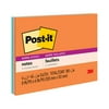 Post-it Super Sticky Notes, 8 in x 6 in, Energy Boost, 4 Pads