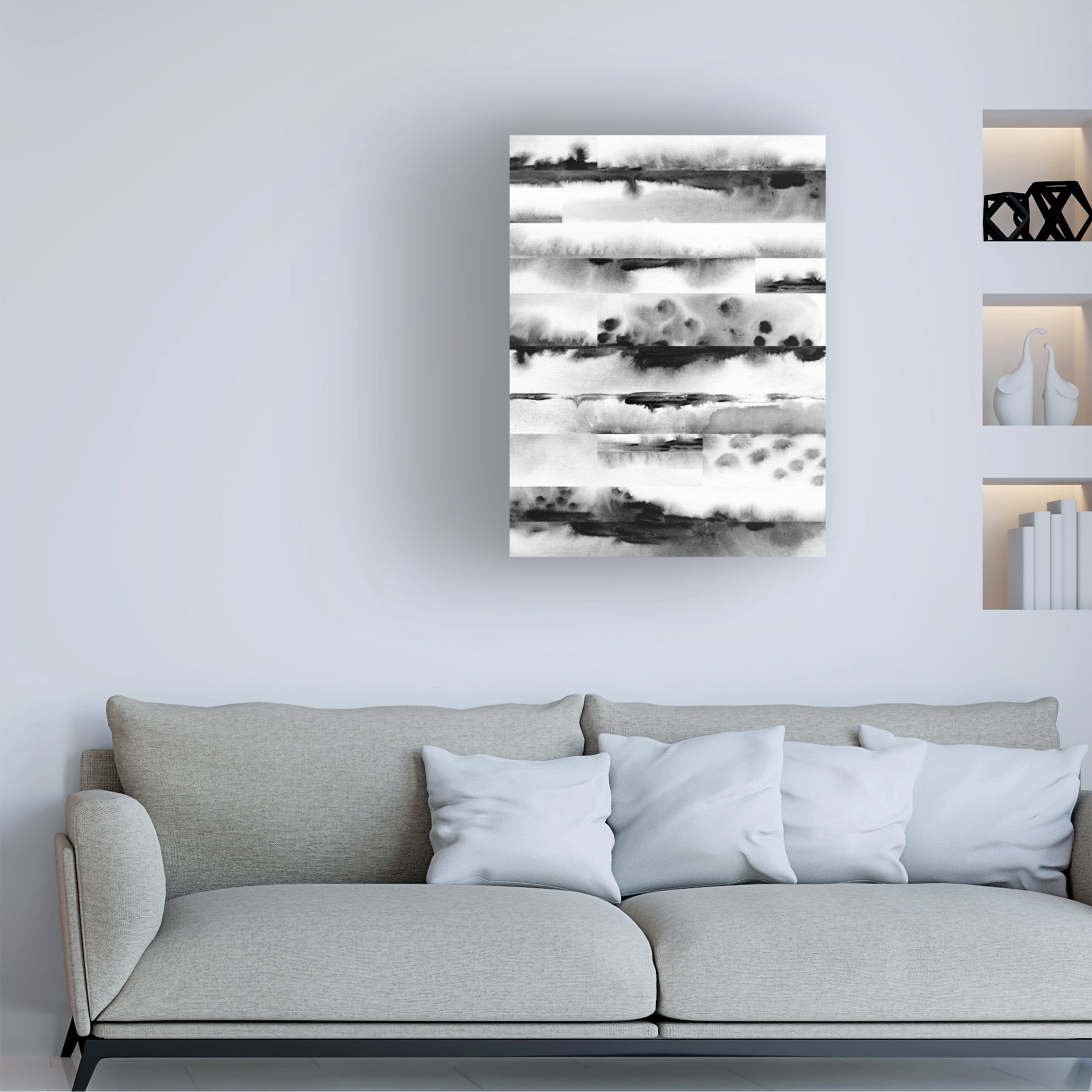 June Erica Vess 'Litmus Layers II' Canvas Art