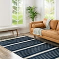 thumbnail image 2 of Contemporary Dario Collection Area Rug Gold-White - 2'7"x12', 2 of 5