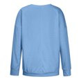 thumbnail image 6 of Oksale V Neck Sweatshirts for Women Loose Long Sleeve Sweatshirt Solid Color Sports Pullover with 2 Pockets Cozy Classic Fit Tops 2025, 6 of 9