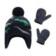thumbnail image 1 of Minnieouse Sombrero Guantes Kit Diseño de orejeras Manoplas de punto para niños con patrones de dinosaurios Animal Accesorios de invierno Regalo de Año Sombreros Pasto verde S 1-2 ans Minnieouse AP009413-16B, 1 of 6