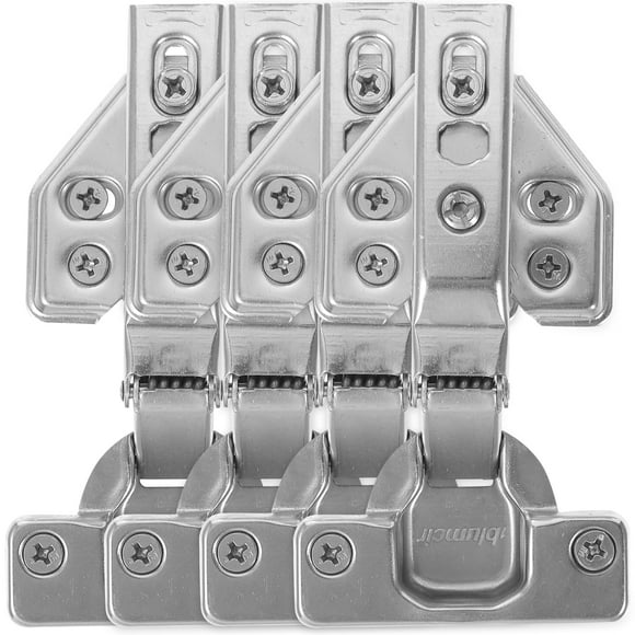 EeaseCA 4pcs Cabinet Door Hinge Full Overlay Soft Close Hinge Hydraulic Door Hinge